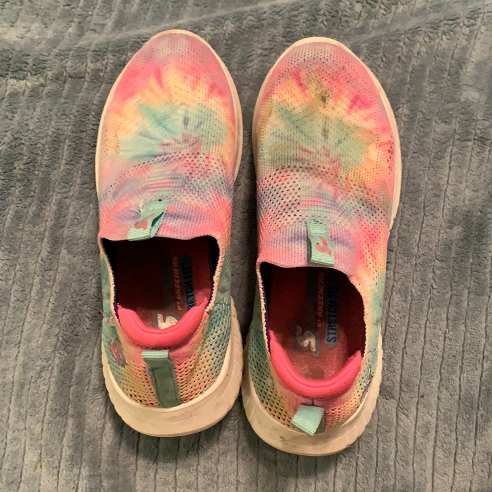 tie die sneakers